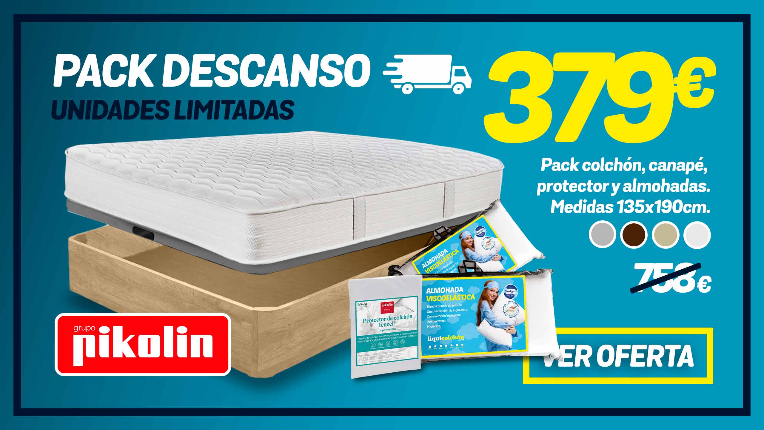 pack colchon canape en oferta